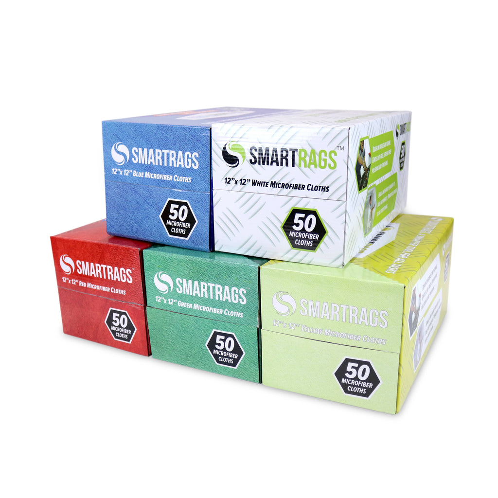 Microfiber Smart Rag Cleaning Cloths (Box of 50) 12x12