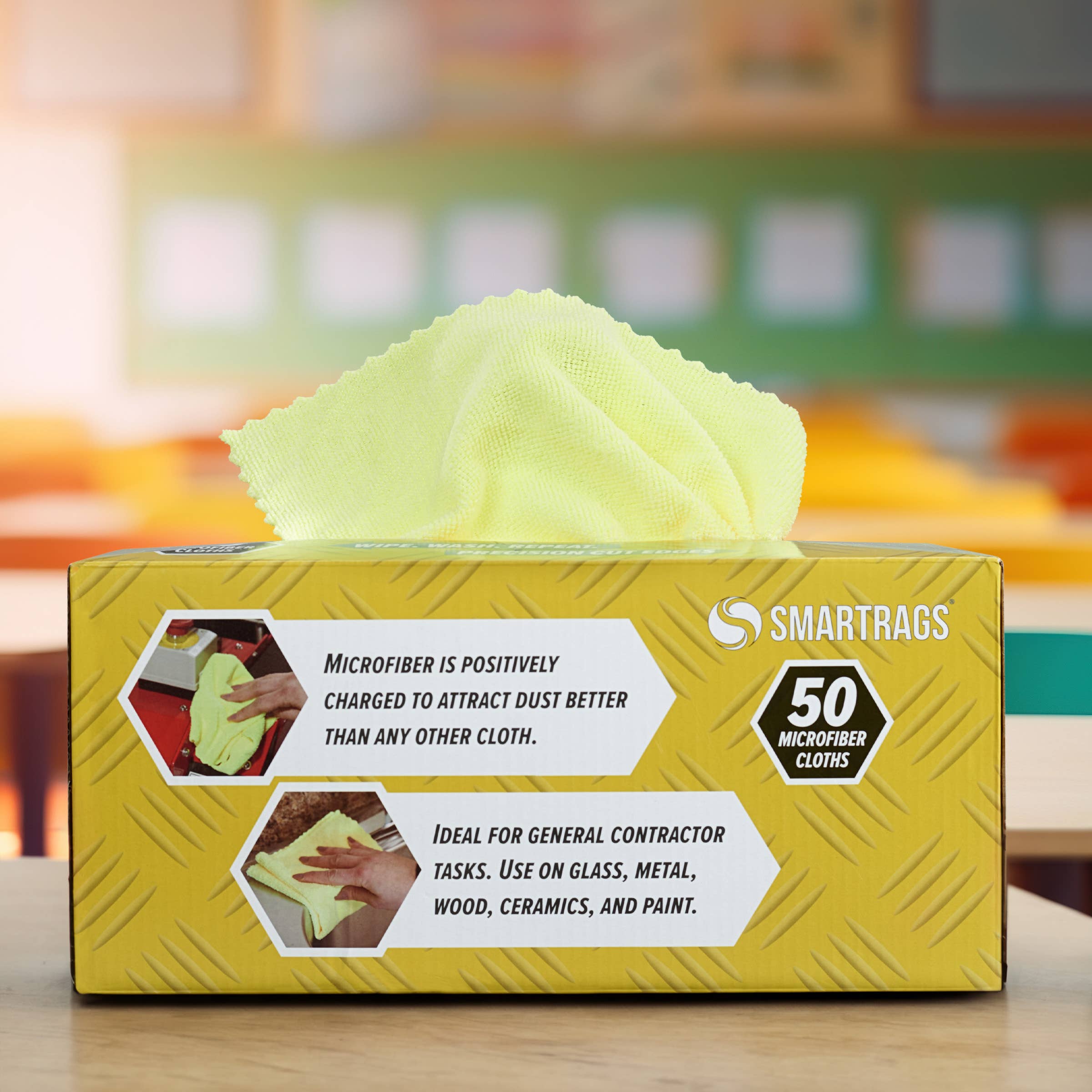 Microfiber Smart Rag Cleaning Cloths (Box of 50) 12x12