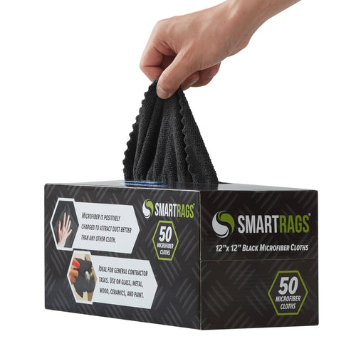 Microfiber Smart Rag Cleaning Cloths (Box of 50) 12x12