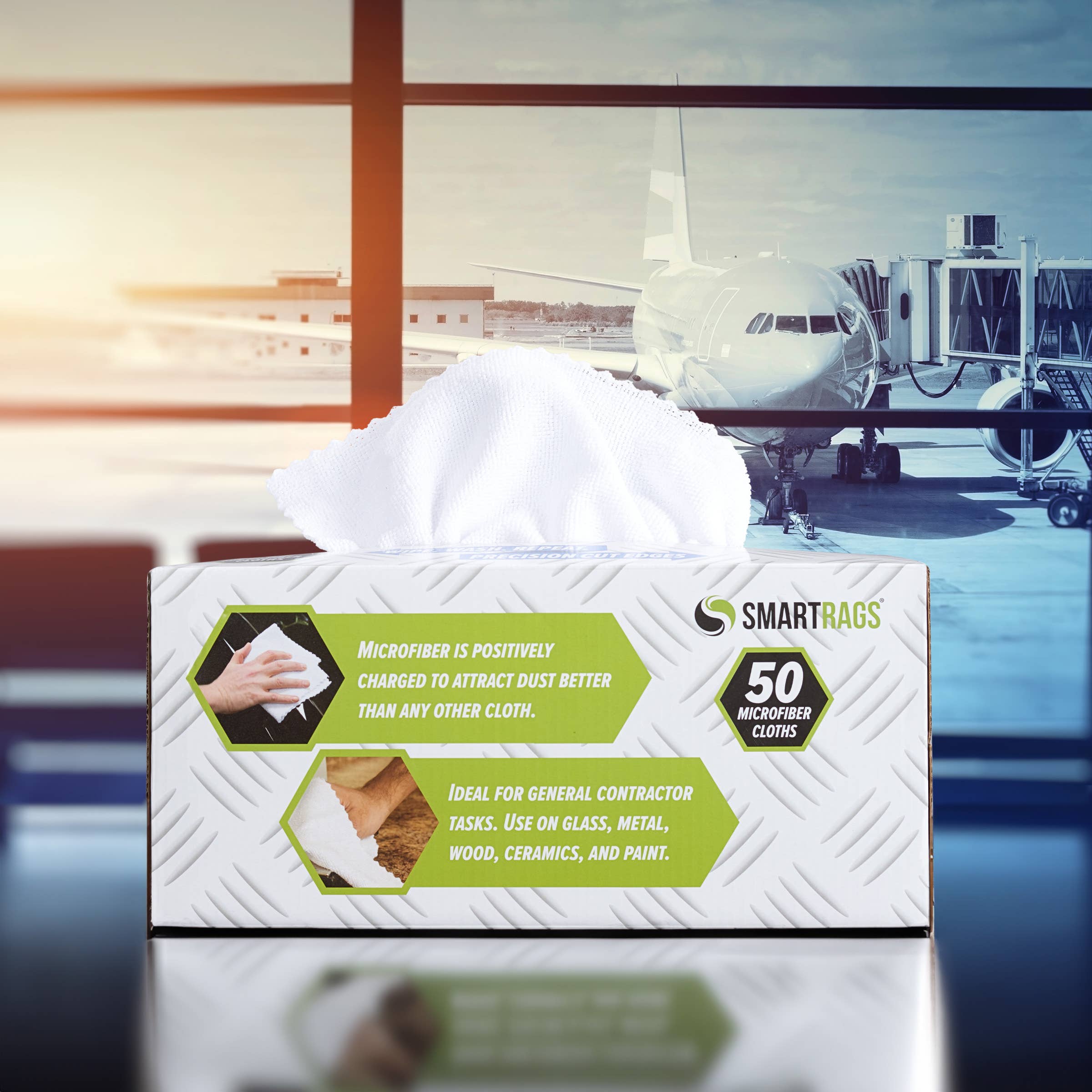 Microfiber Smart Rag Cleaning Cloths (Box of 50) 12x12